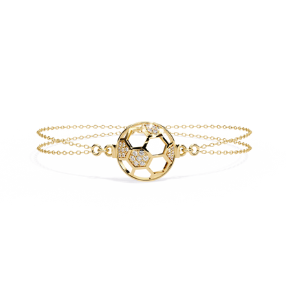 Soccer Chic Lab Grown Diamond Chain Bracelet