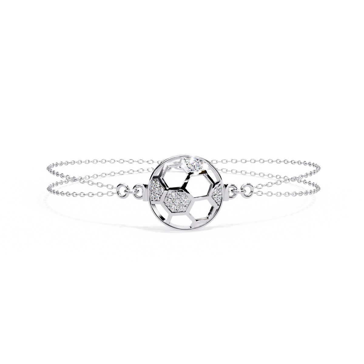 Soccer Chic Lab Grown Diamond Chain Bracelet - Ophiratbf