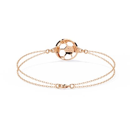Soccer Chic Lab Grown Diamond Chain Bracelet
