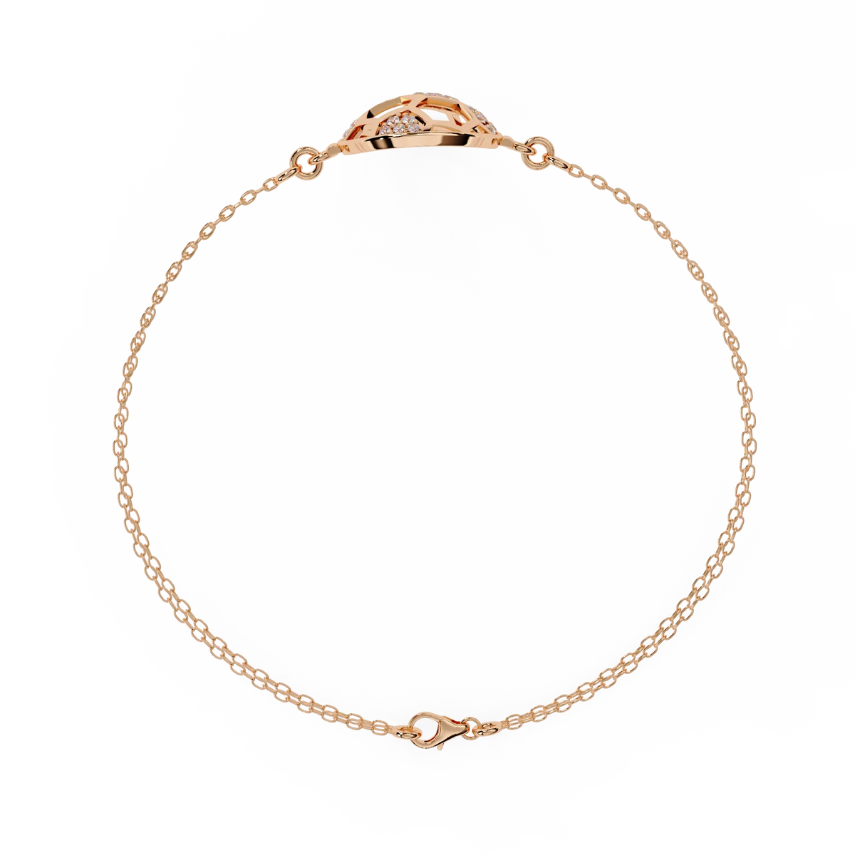 Soccer Chic Lab Grown Diamond Chain Bracelet - Ophiratbf