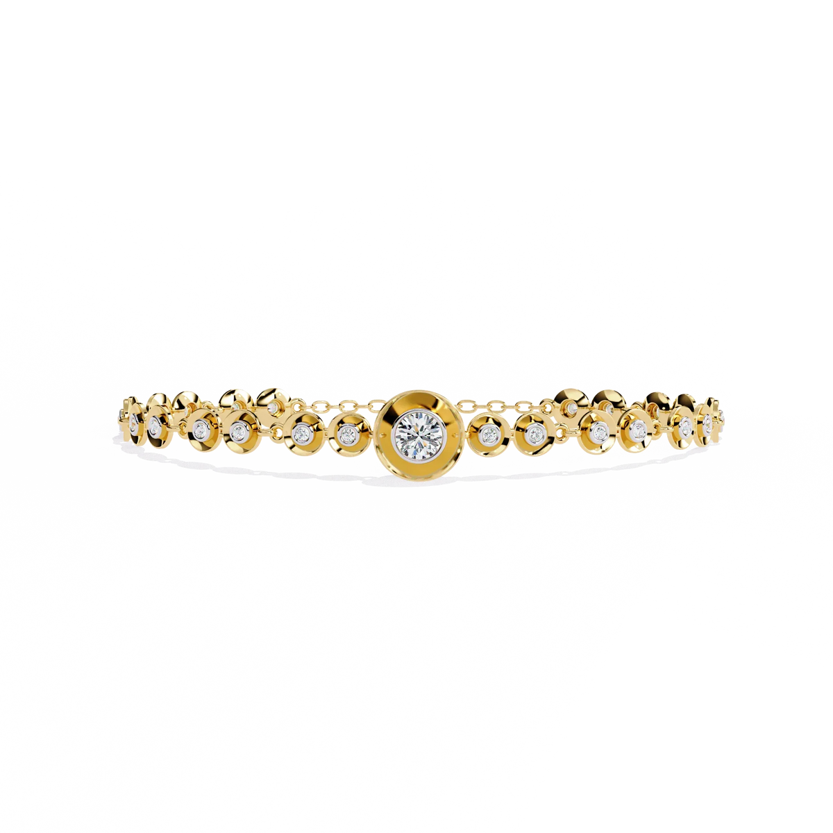 Luna Round Lab Grown Diamond Bracelet - Ophiratbf