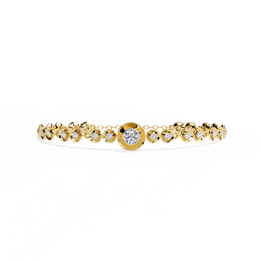 Luna Round Lab Grown Diamond Bracelet
