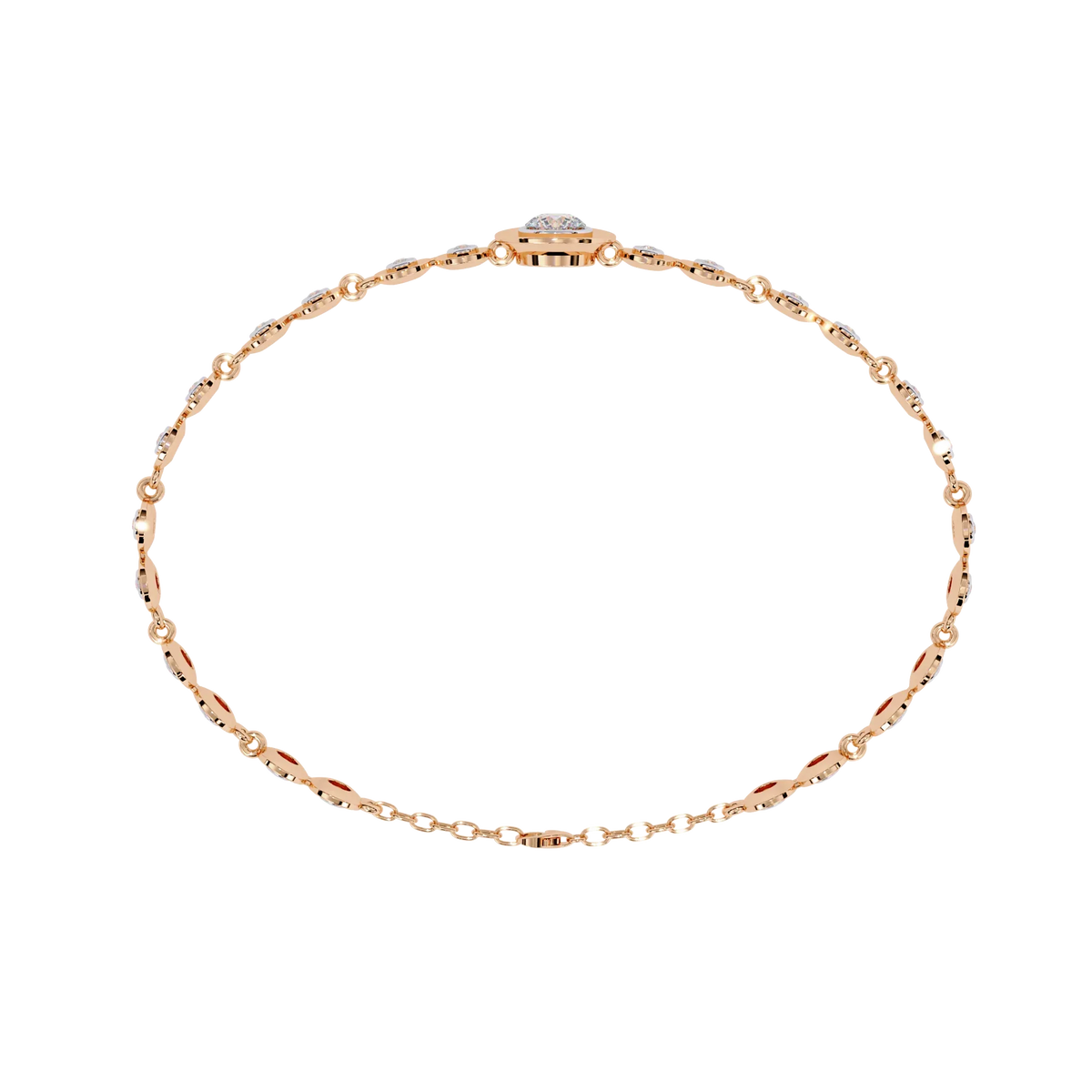 Luna Round Lab Grown Diamond Bracelet - Ophiratbf