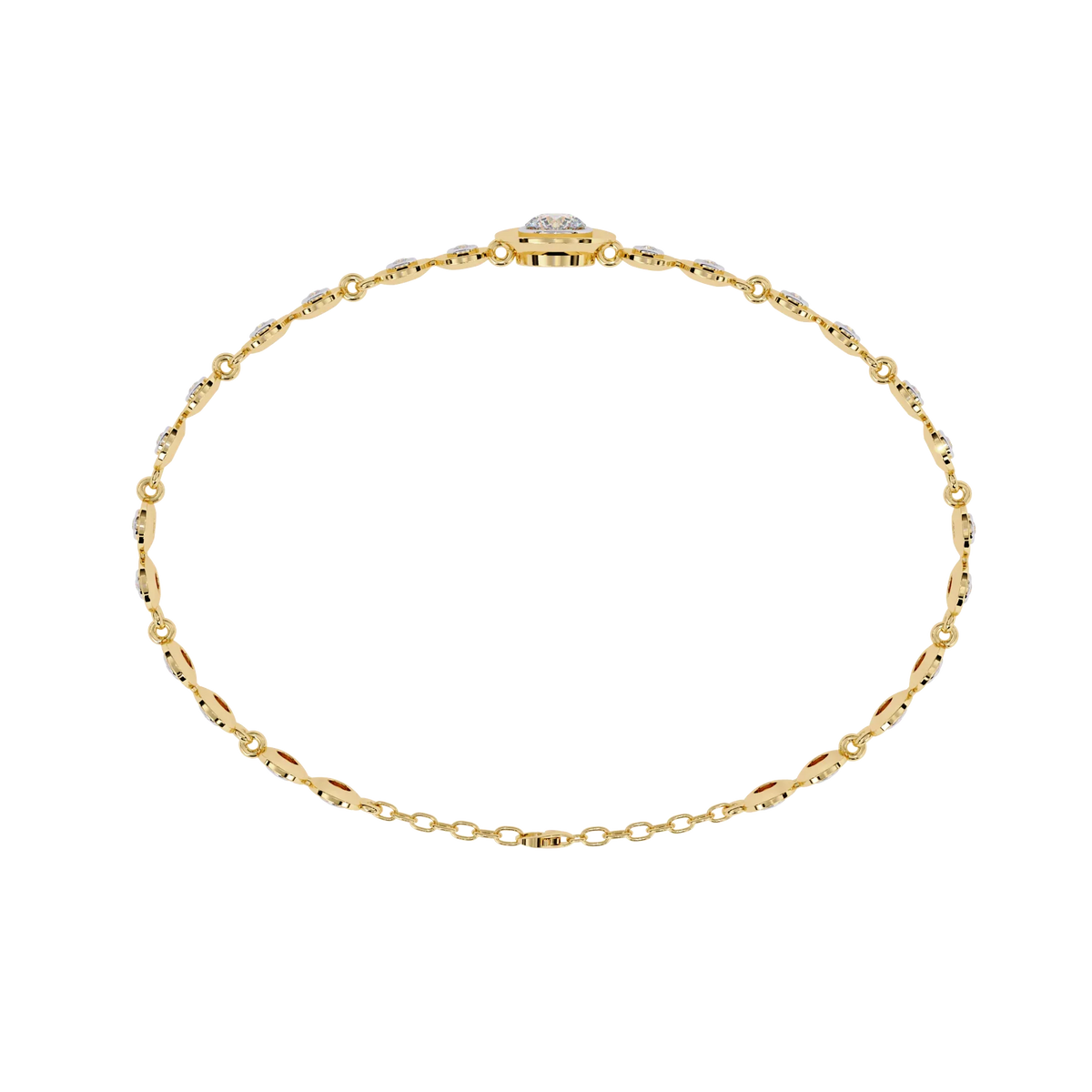 Luna Round Lab Grown Diamond Bracelet - Ophiratbf