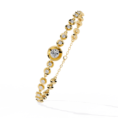 Luna Round Lab Grown Diamond Bracelet