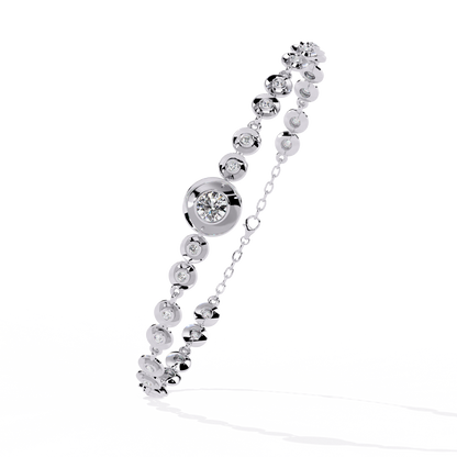 Luna Round Lab Grown Diamond Bracelet
