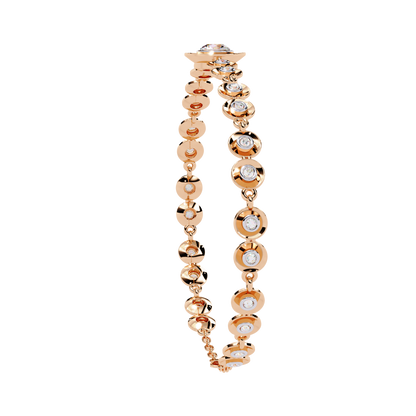 Luna Round Lab Grown Diamond Bracelet