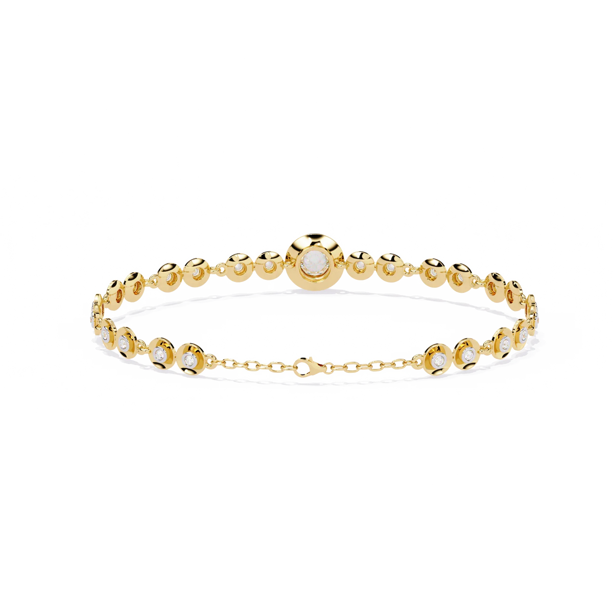 Luna Round Lab Grown Diamond Bracelet - Ophiratbf