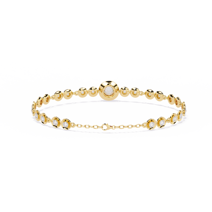 Luna Round Lab Grown Diamond Bracelet