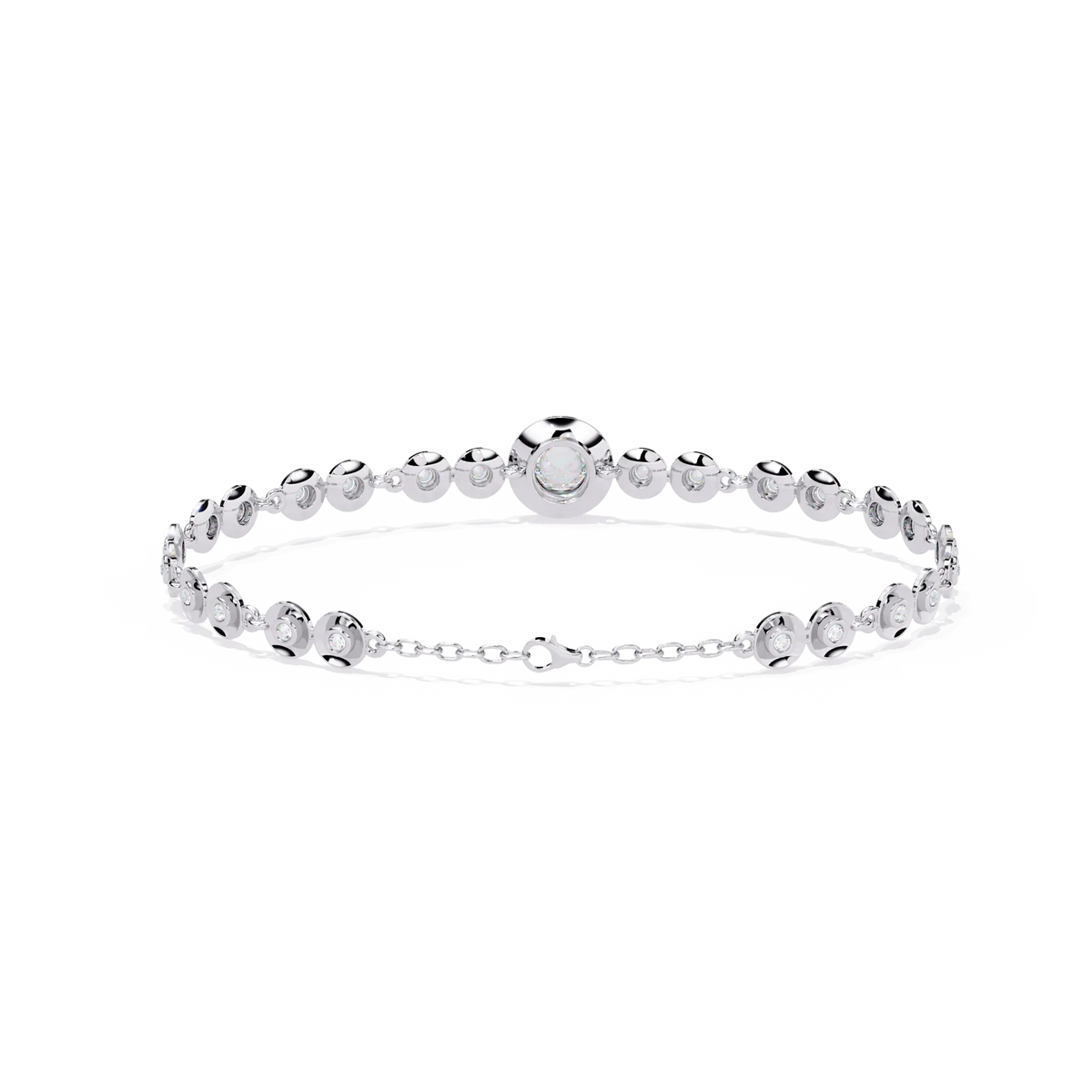 Luna Round Lab Grown Diamond Bracelet - Ophiratbf