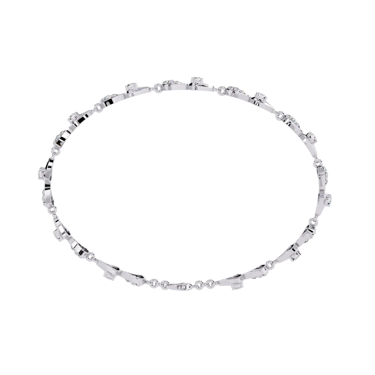Art Deco Flair Lab Grown Diamond Bracelet - Ophiratbf