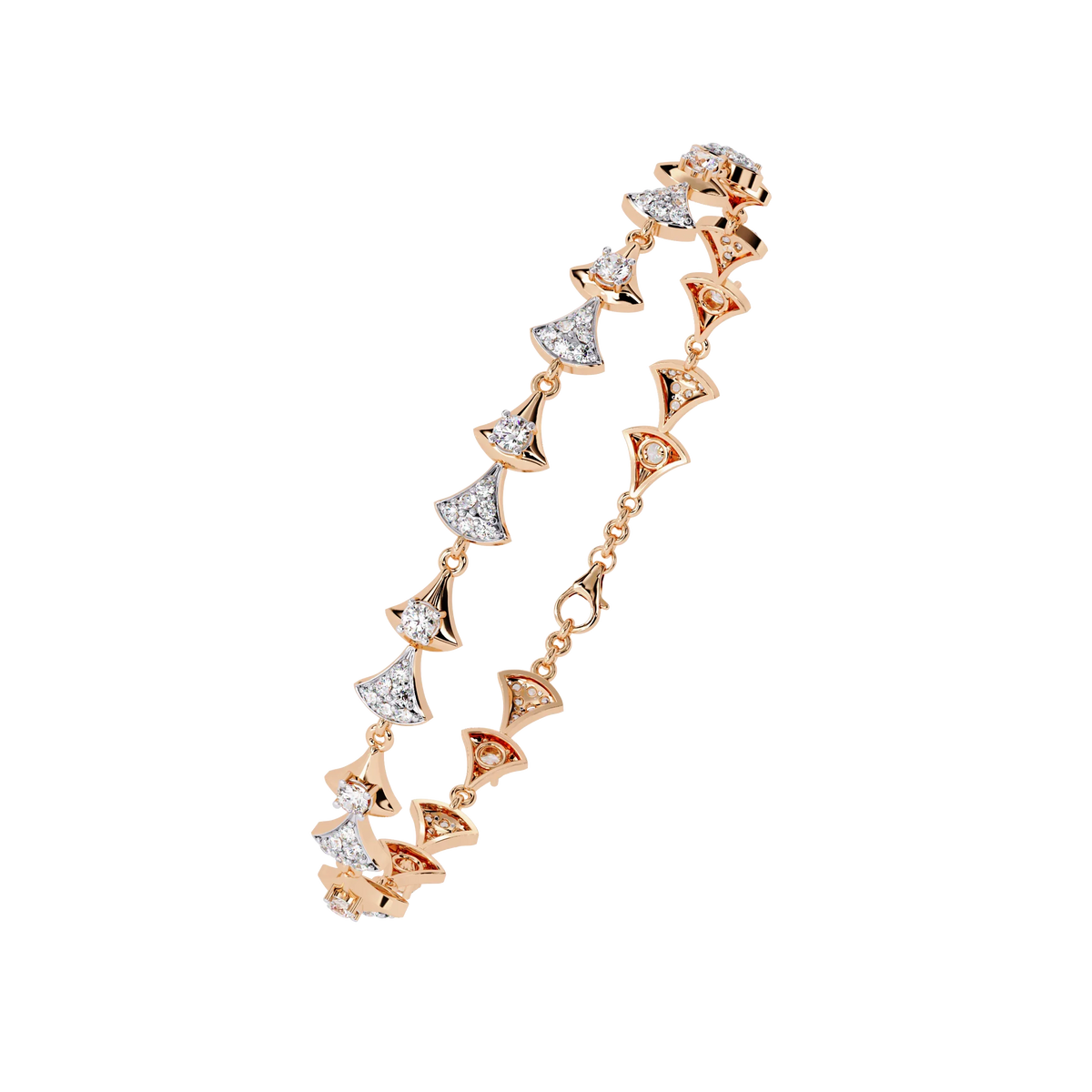 Art Deco Flair Lab Grown Diamond Bracelet - Ophiratbf