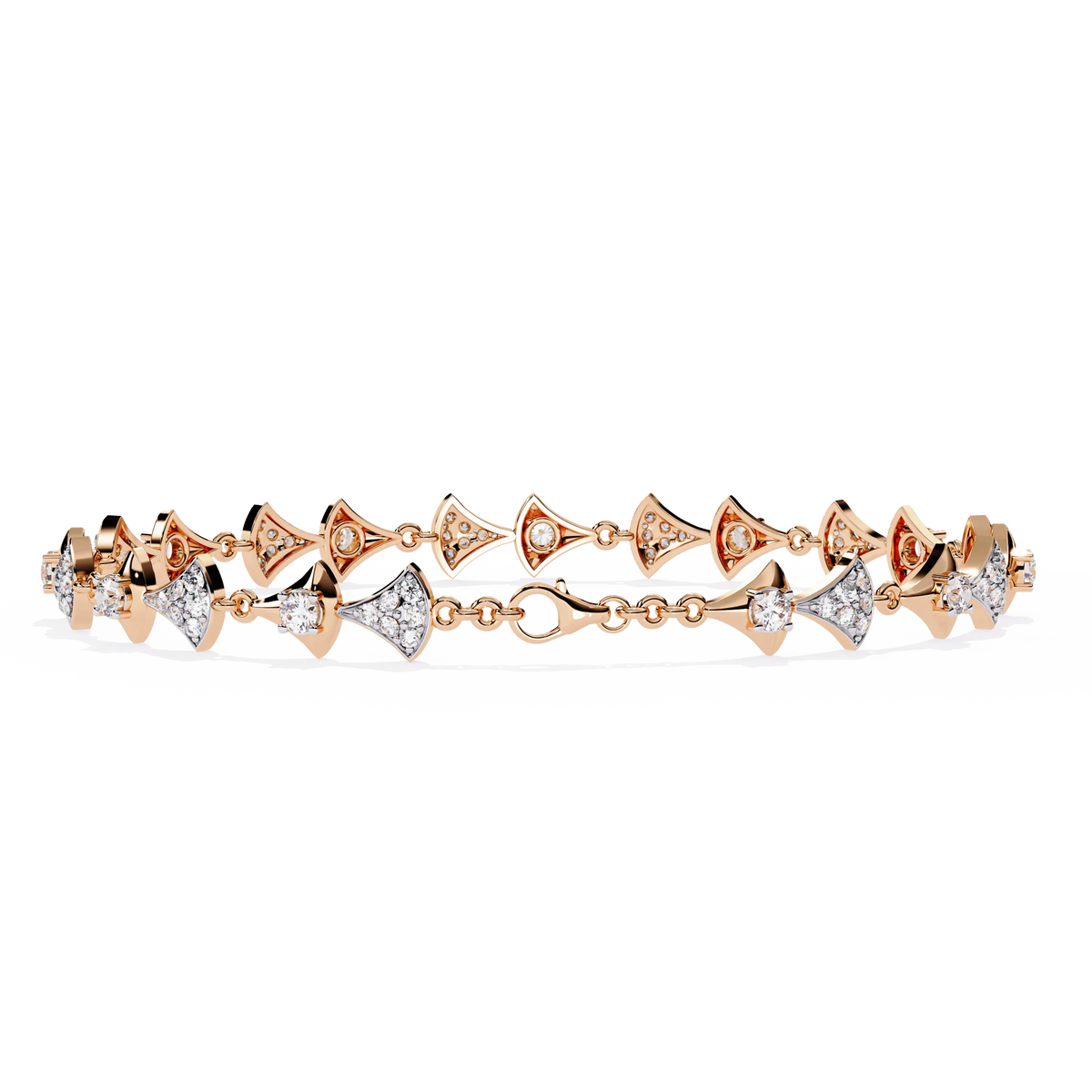 Art Deco Flair Lab Grown Diamond Bracelet - Ophiratbf