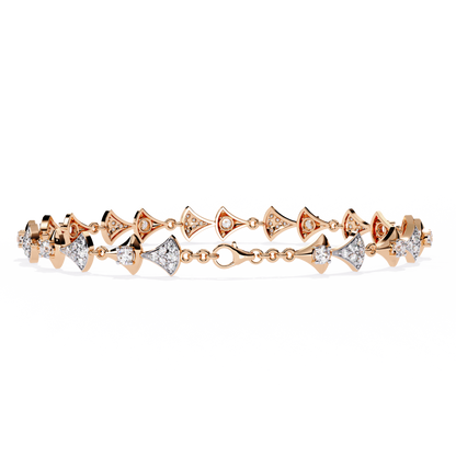 Art Deco Flair Lab Grown Diamond Bracelet