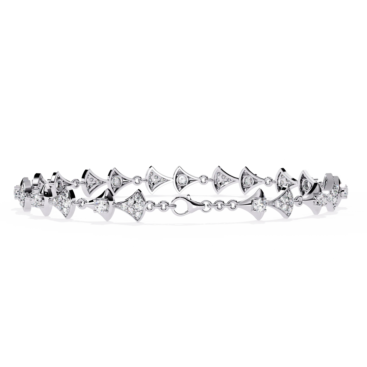 Art Deco Flair Lab Grown Diamond Bracelet - Ophiratbf