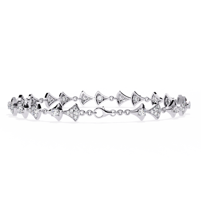 Art Deco Flair Lab Grown Diamond Bracelet