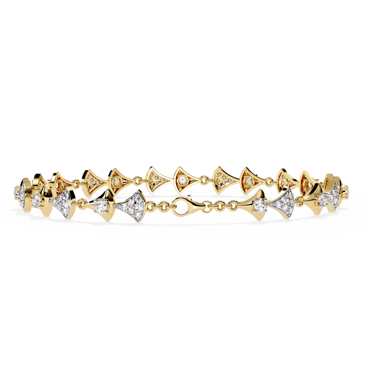 Art Deco Flair Lab Grown Diamond Bracelet - Ophiratbf