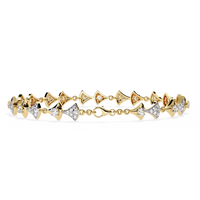 Art Deco Flair Lab Grown Diamond Bracelet - Ophiratbf