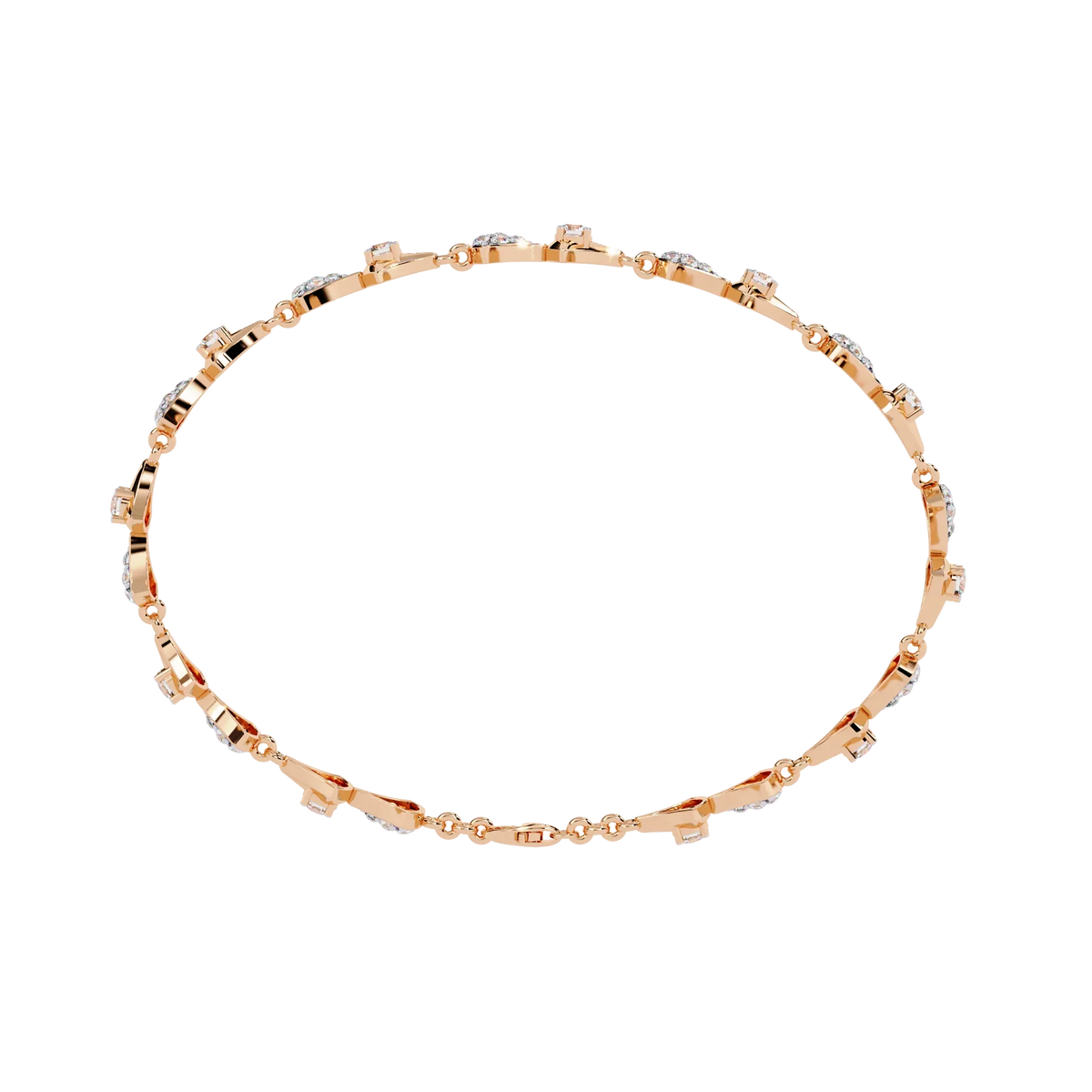 Art Deco Flair Lab Grown Diamond Bracelet - Ophiratbf