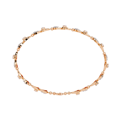 Art Deco Flair Lab Grown Diamond Bracelet
