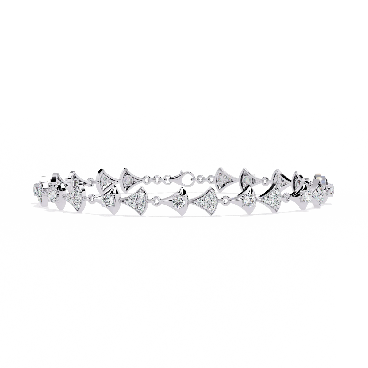 Art Deco Flair Lab Grown Diamond Bracelet - Ophiratbf