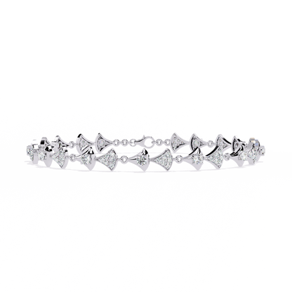 Art Deco Flair Lab Grown Diamond Bracelet