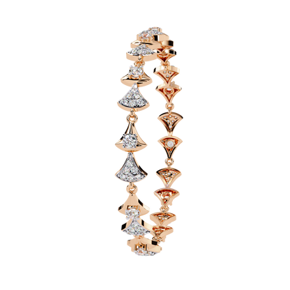 Art Deco Flair Lab Grown Diamond Bracelet