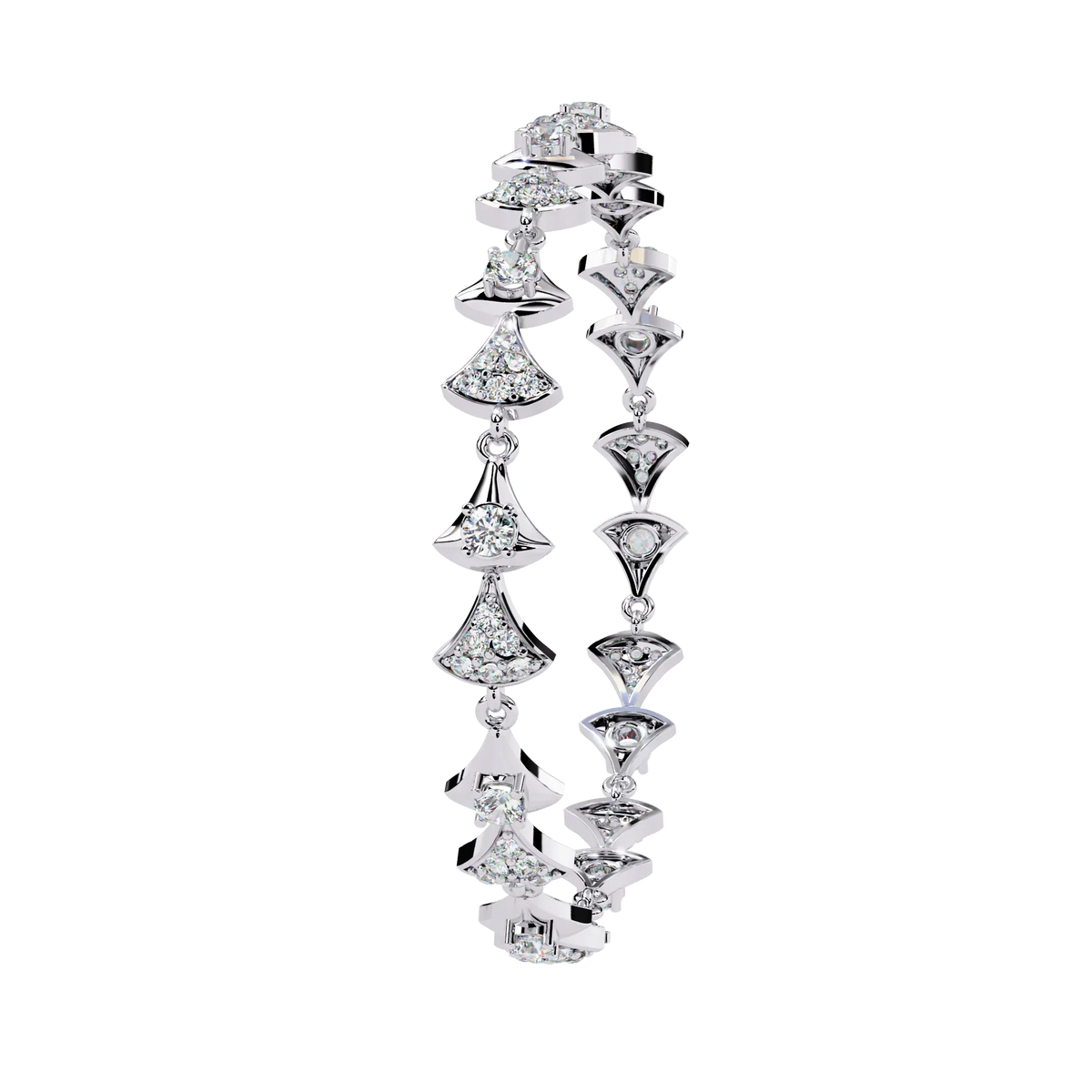Art Deco Flair Lab Grown Diamond Bracelet - Ophiratbf