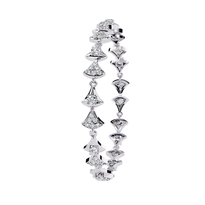 Art Deco Flair Lab Grown Diamond Bracelet