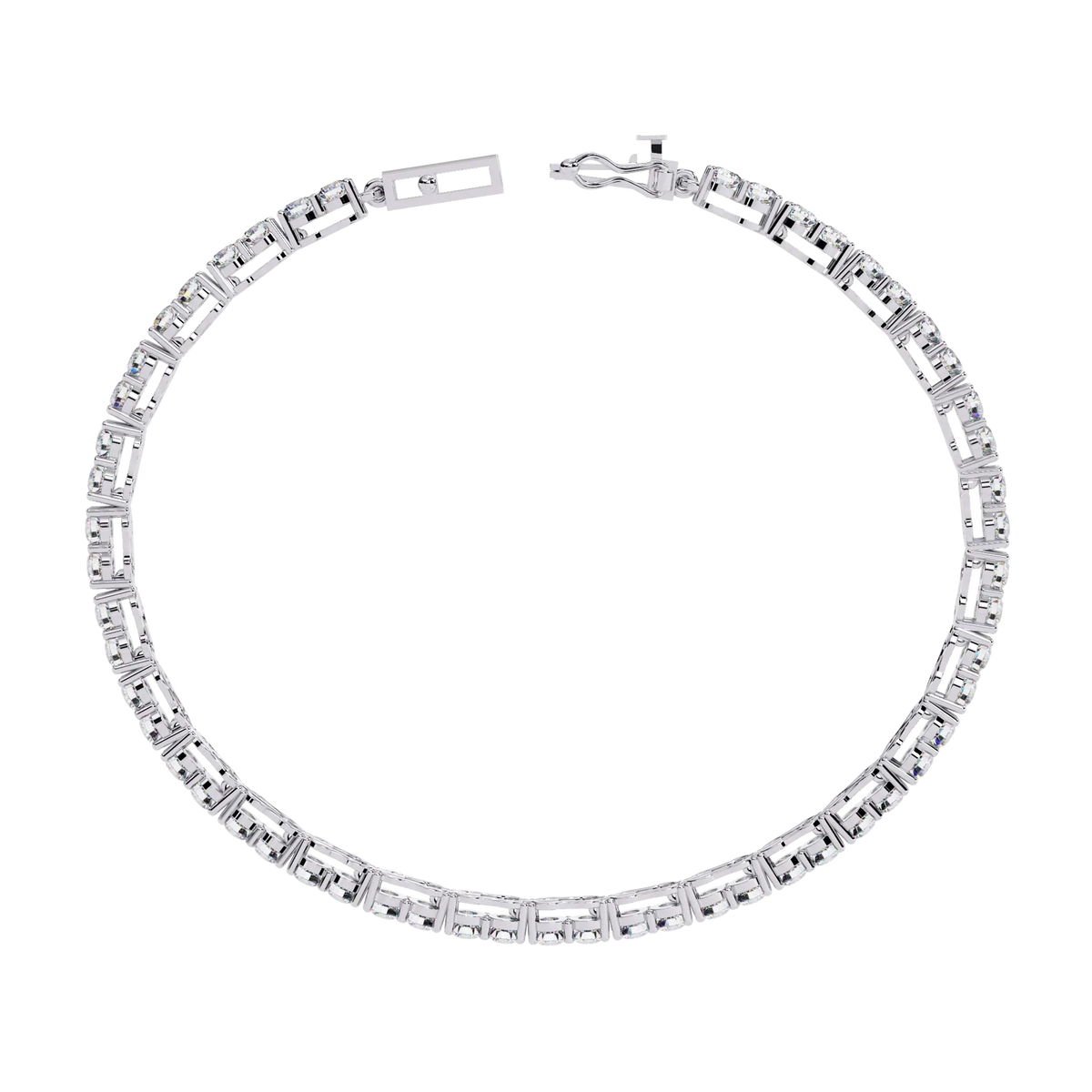 Radiant Row Lab Grown Diamond Bracelet - Ophiratbf