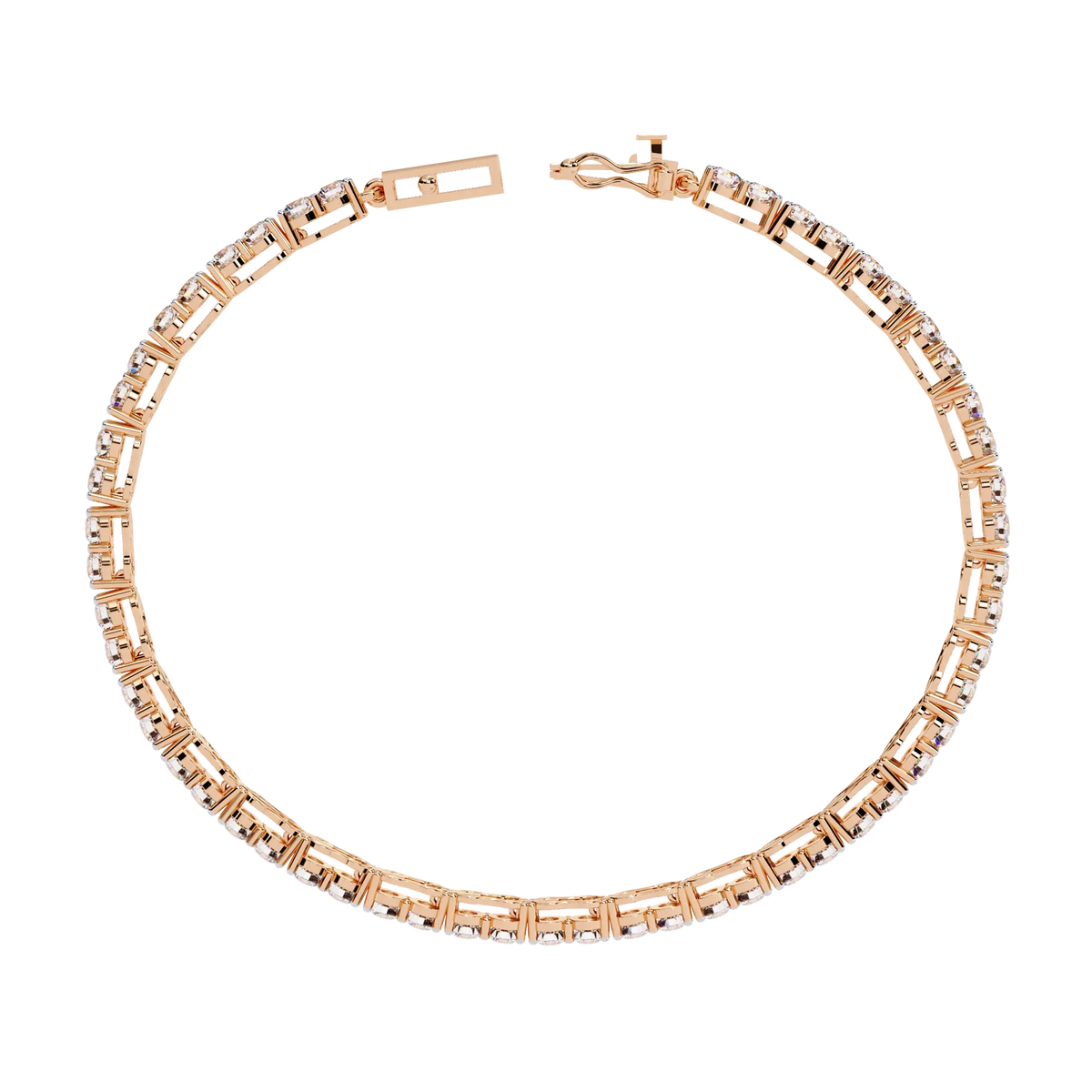 Radiant Row Lab Grown Diamond Bracelet - Ophiratbf