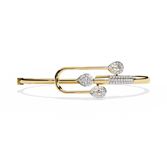 Trident Pear Lab Grown Diamond Bracelet