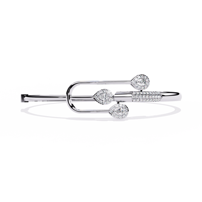 Trident Pear Lab Grown Diamond Bracelet