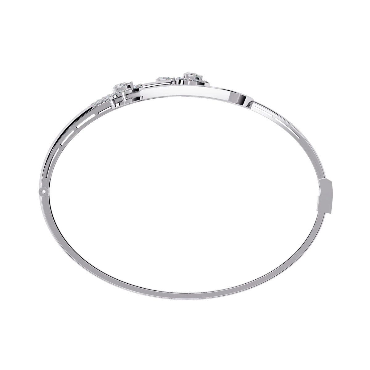 Trident Pear Lab Grown Diamond Bracelet - Ophiratbf