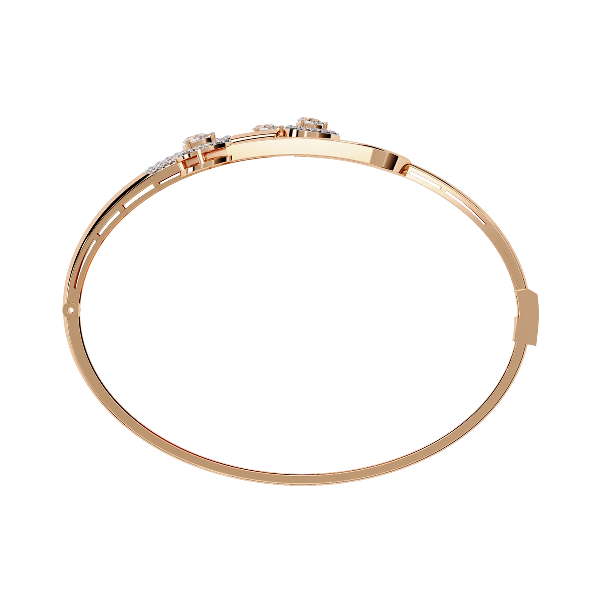 Trident Pear Lab Grown Diamond Bracelet - Ophiratbf