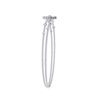 Blossom Trio Chain Lab Grown Diamond Bracelet