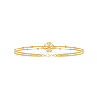 Blossom Trio Chain Lab Grown Diamond Bracelet - Ophiratbf