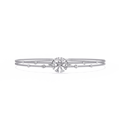 Blossom Trio Chain Lab Grown Diamond Bracelet