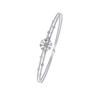 Blossom Trio Chain Lab Grown Diamond Bracelet - Ophiratbf