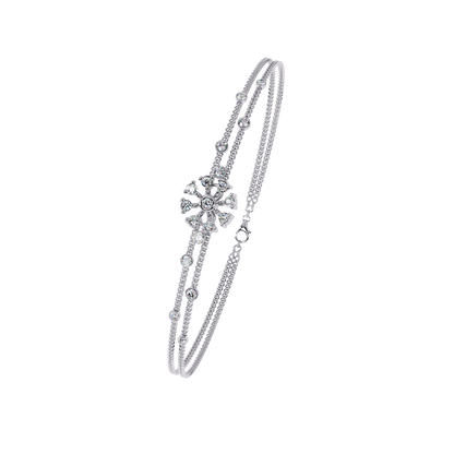 Blossom Trio Chain Lab Grown Diamond Bracelet