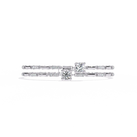 Double Radiance Lab Grown Diamond Line Bangle - Ophiratbf