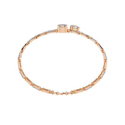 Double Radiance Lab Grown Diamond Line Bangle