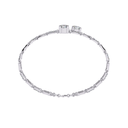 Double Radiance Lab Grown Diamond Line Bangle