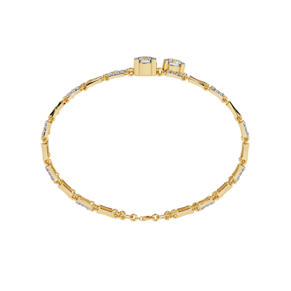 Double Radiance Lab Grown Diamond Line Bangle