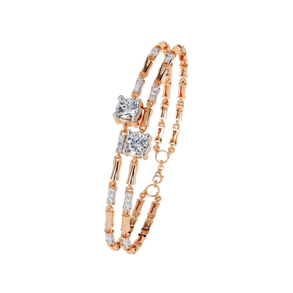 Double Radiance Lab Grown Diamond Line Bangle