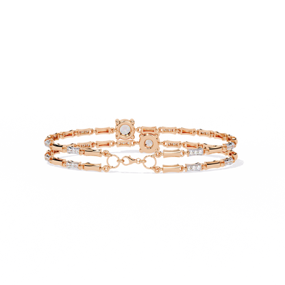 Double Radiance Lab Grown Diamond Line Bangle