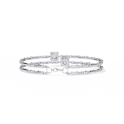 Double Radiance Lab Grown Diamond Line Bangle