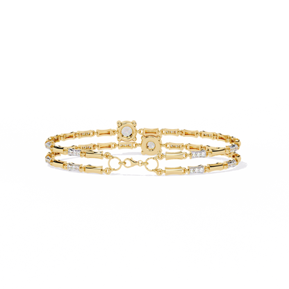 Double Radiance Lab Grown Diamond Line Bangle