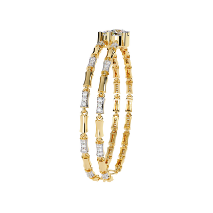 Double Radiance Lab Grown Diamond Line Bangle