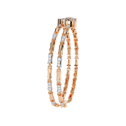 Double Radiance Lab Grown Diamond Line Bangle